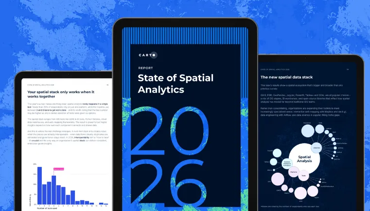 Enhancing geospatial analytics with CARTO & Databricks