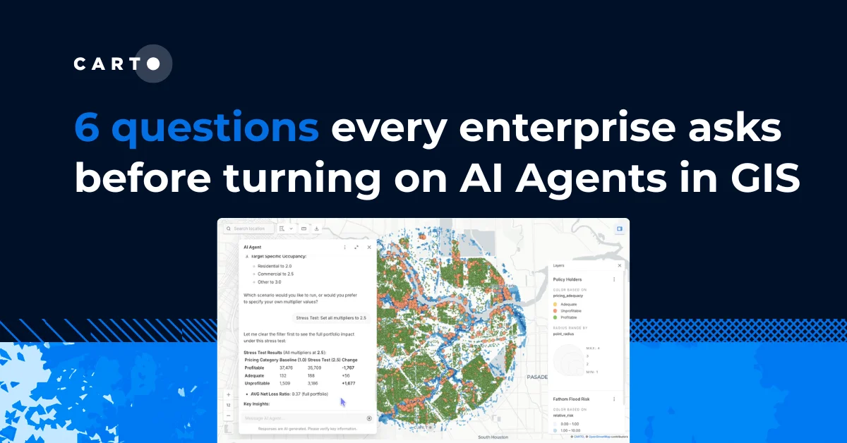 The 6 questions every enterprise asks before turning on AI Agents in GIS