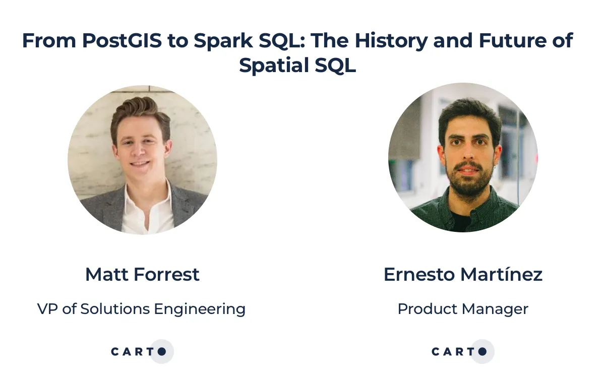 headshots of matt forrest and ernesto martinez of carto