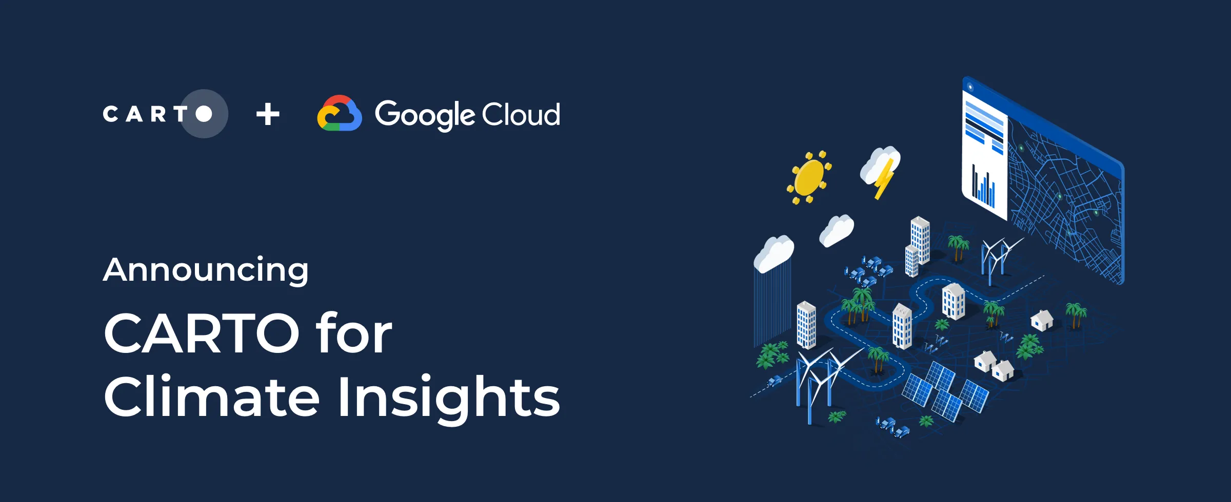 CARTO and Google Cloud Announce Climate Insights for Infrastructure