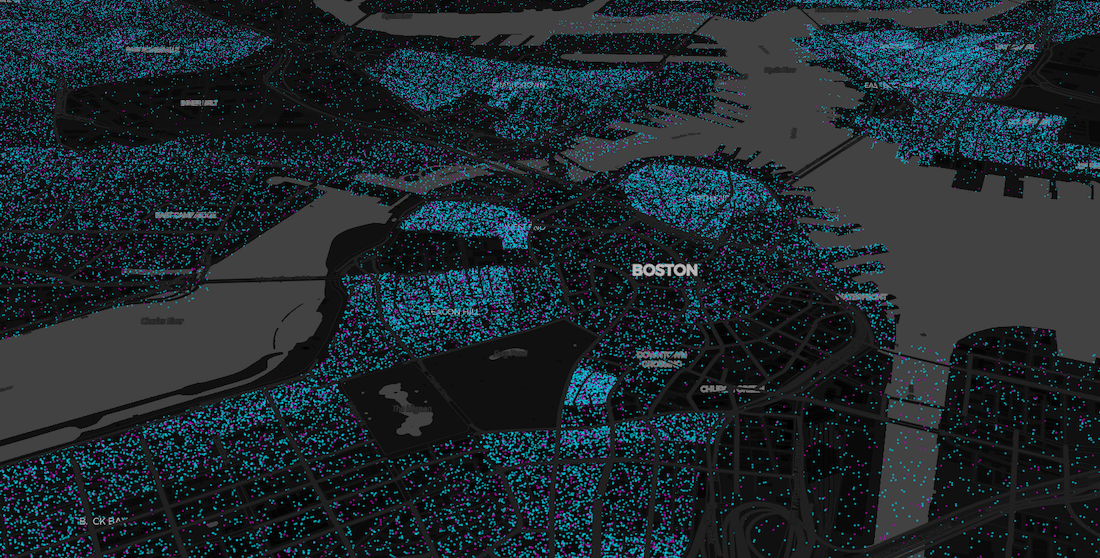Screenshot of view of Boston now