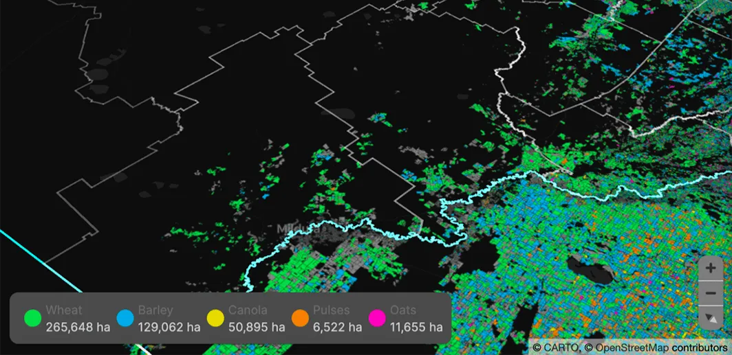 Screenshot of DAS CroppingHub