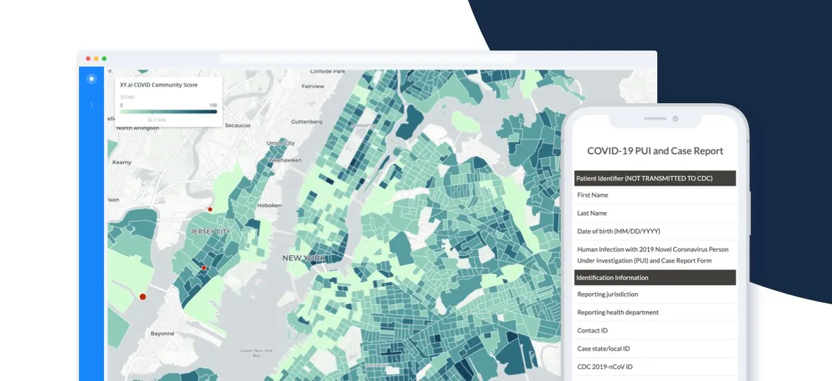 Screenshot of Patient Case Data Collection Dashboard & Mobile App