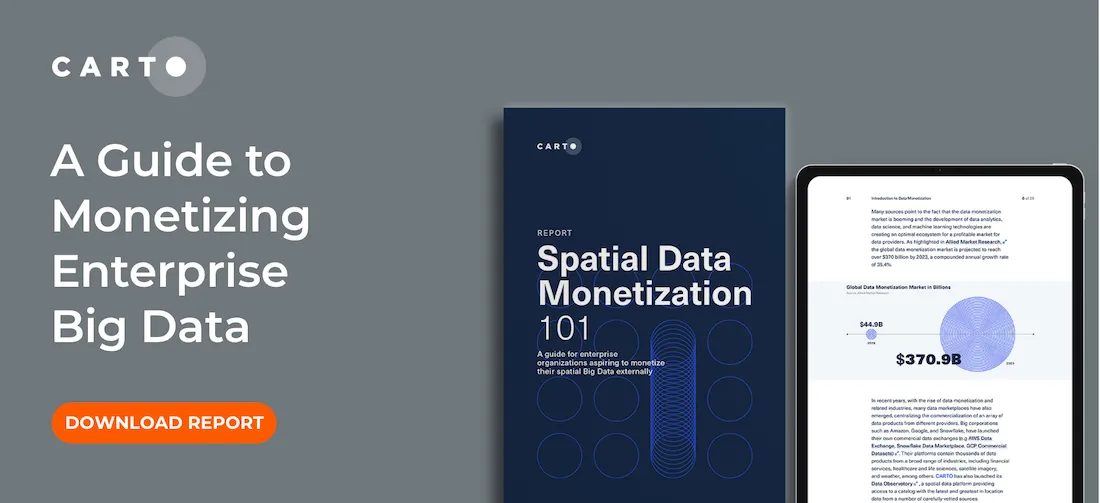 Graphic showing a preview of report with a link to download