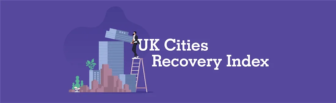 A graphic showing UK Cities Recovery Index