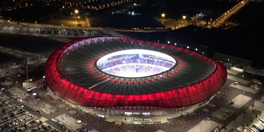 Wanda Metropolitano at night
