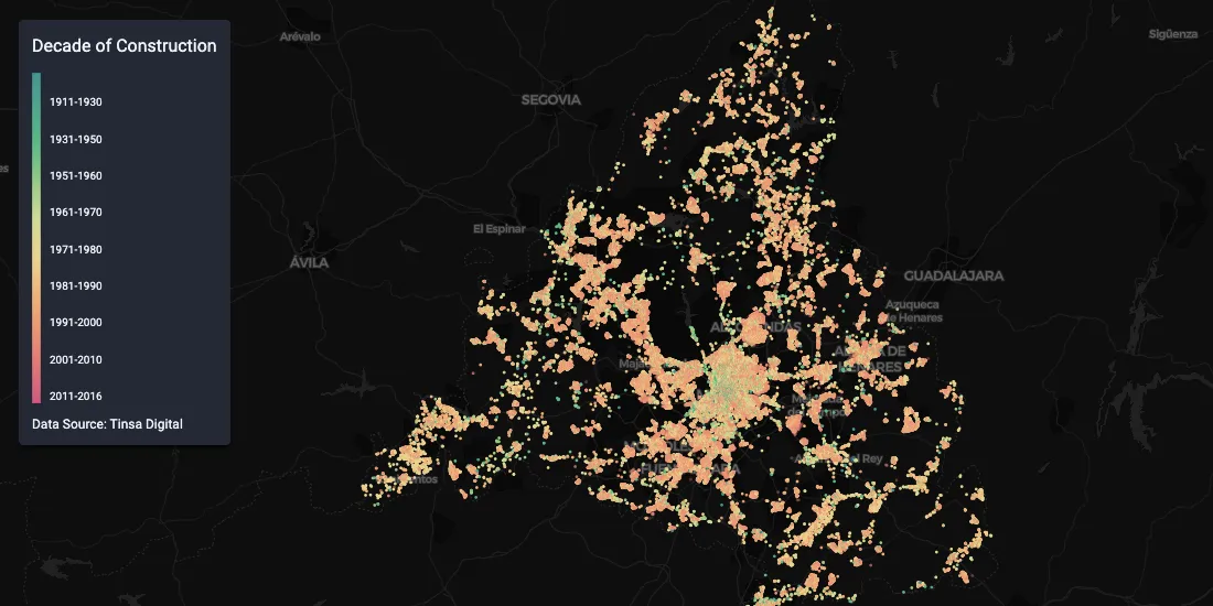 Spanish Residential Real Estate data in CARTO with Tinsa Digital