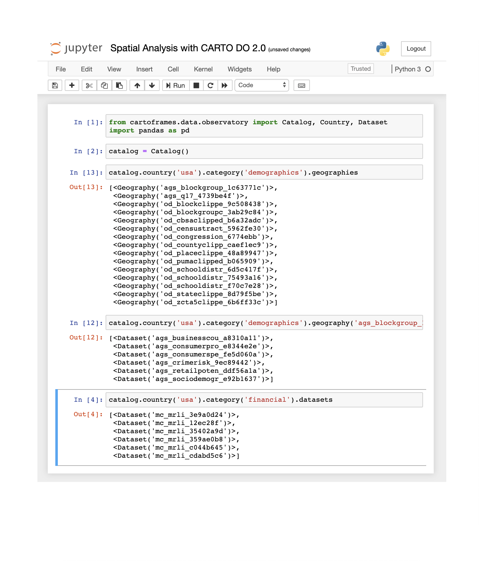 Spatial Analysis in Python
