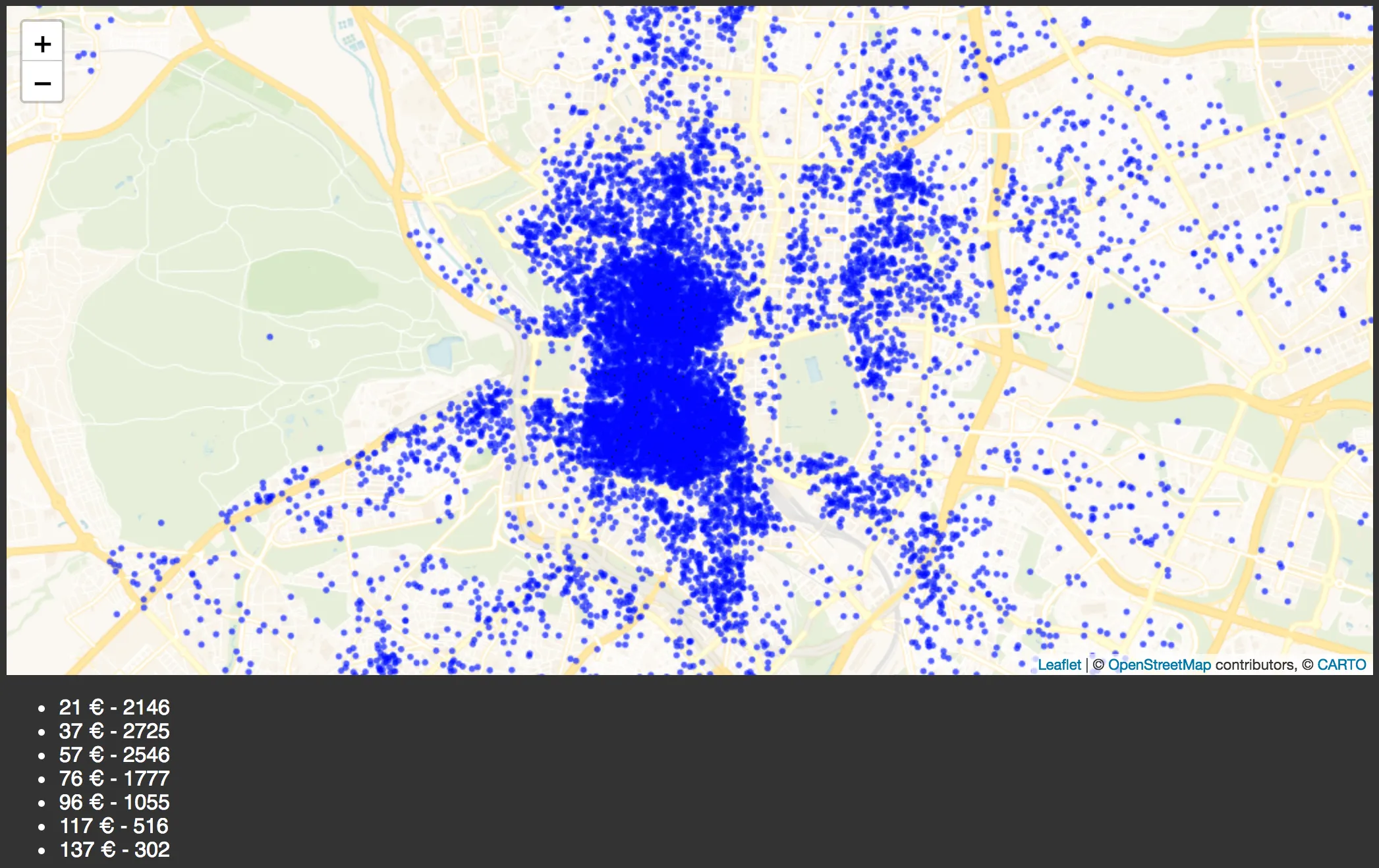 App with map and widget