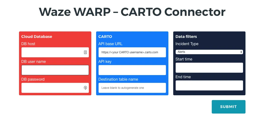 Connector Web Interface