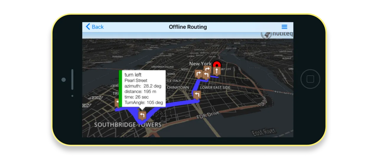 Offline routing with the SDK