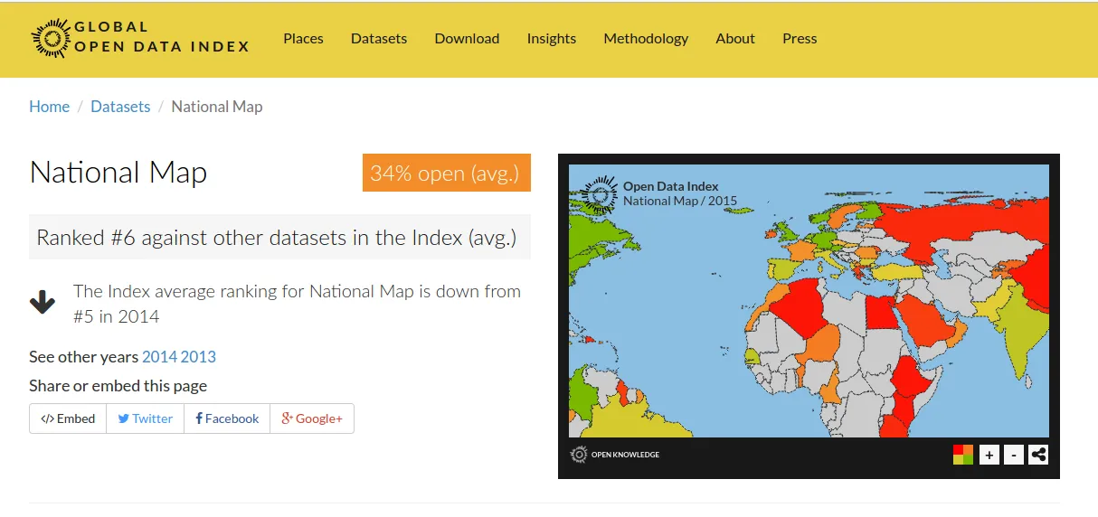 OKFN National Map section