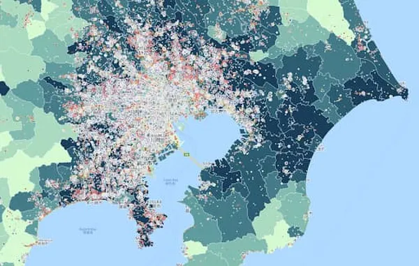 Retail site selection map built with CARTO