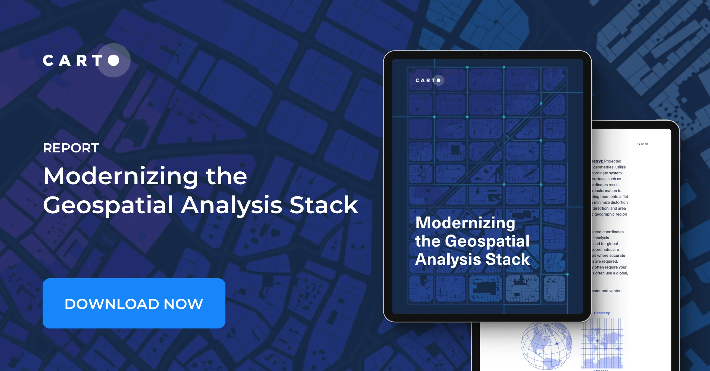 Modernizing the Geospatial Analysis Stack report - get your copy! | CARTO