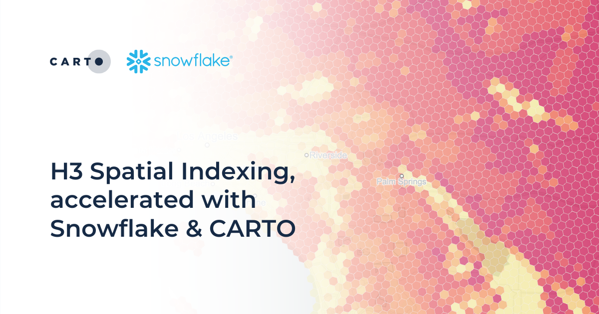 H3 Spatial Indexing, accelerated with Snowflake & CARTO
