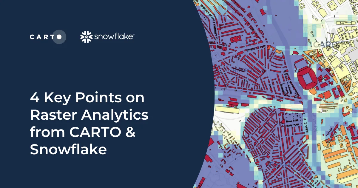 4 Key Points on Raster Analytics from CARTO & Snowflake | CARTO
