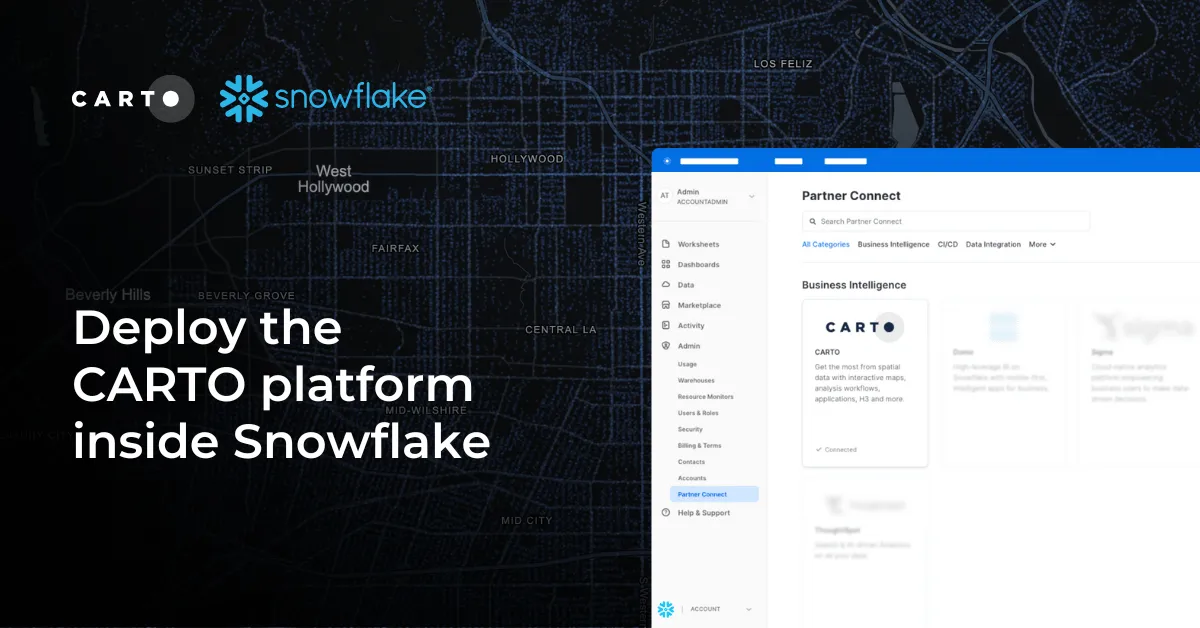 Deploy CARTO inside Snowflake using Container Services | CARTO