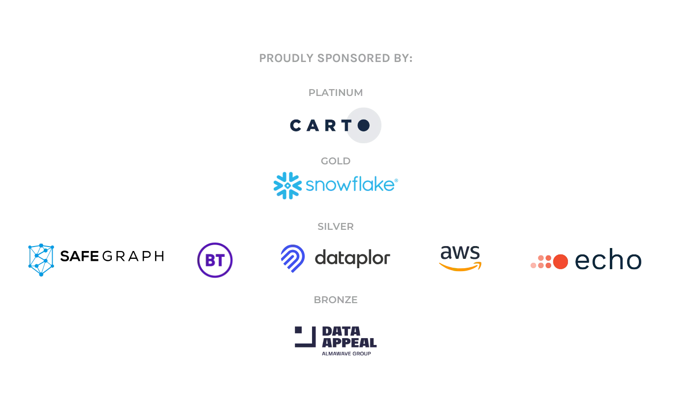 logos of the event sponsors