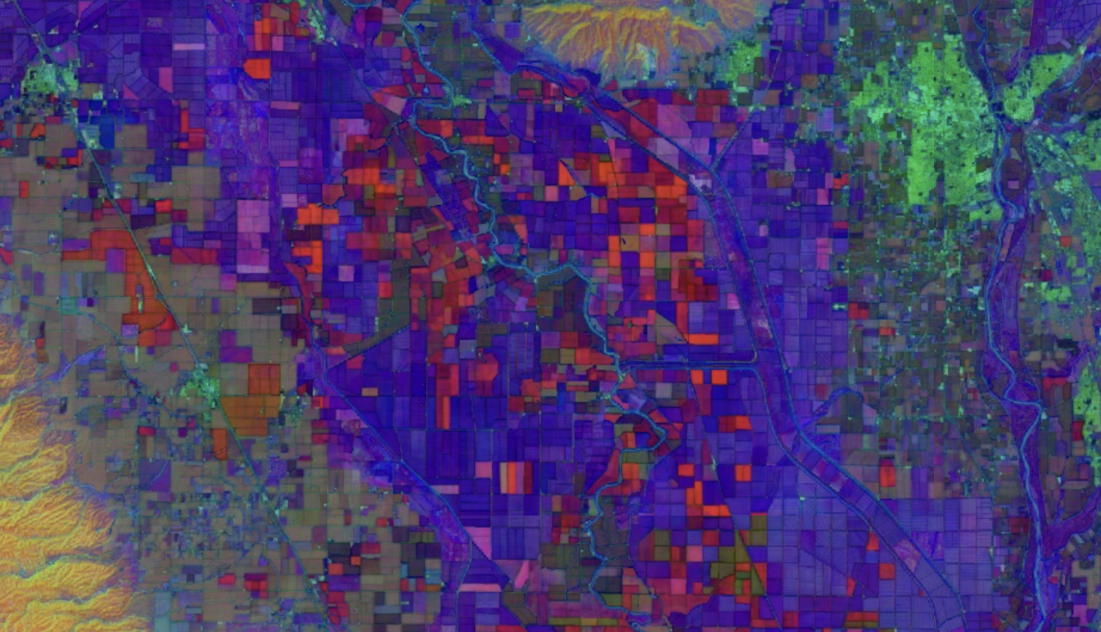 A screenshot of AlphaEarth’s Satellite Embeddings