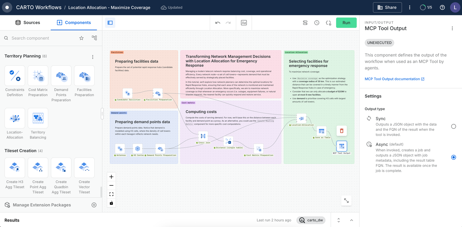 A screenshot of CARTO Builder