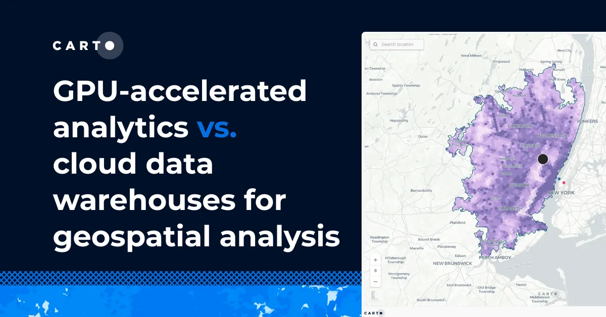 GPU accelerated analytics vs. cloud data warehouses for geospatial analysis