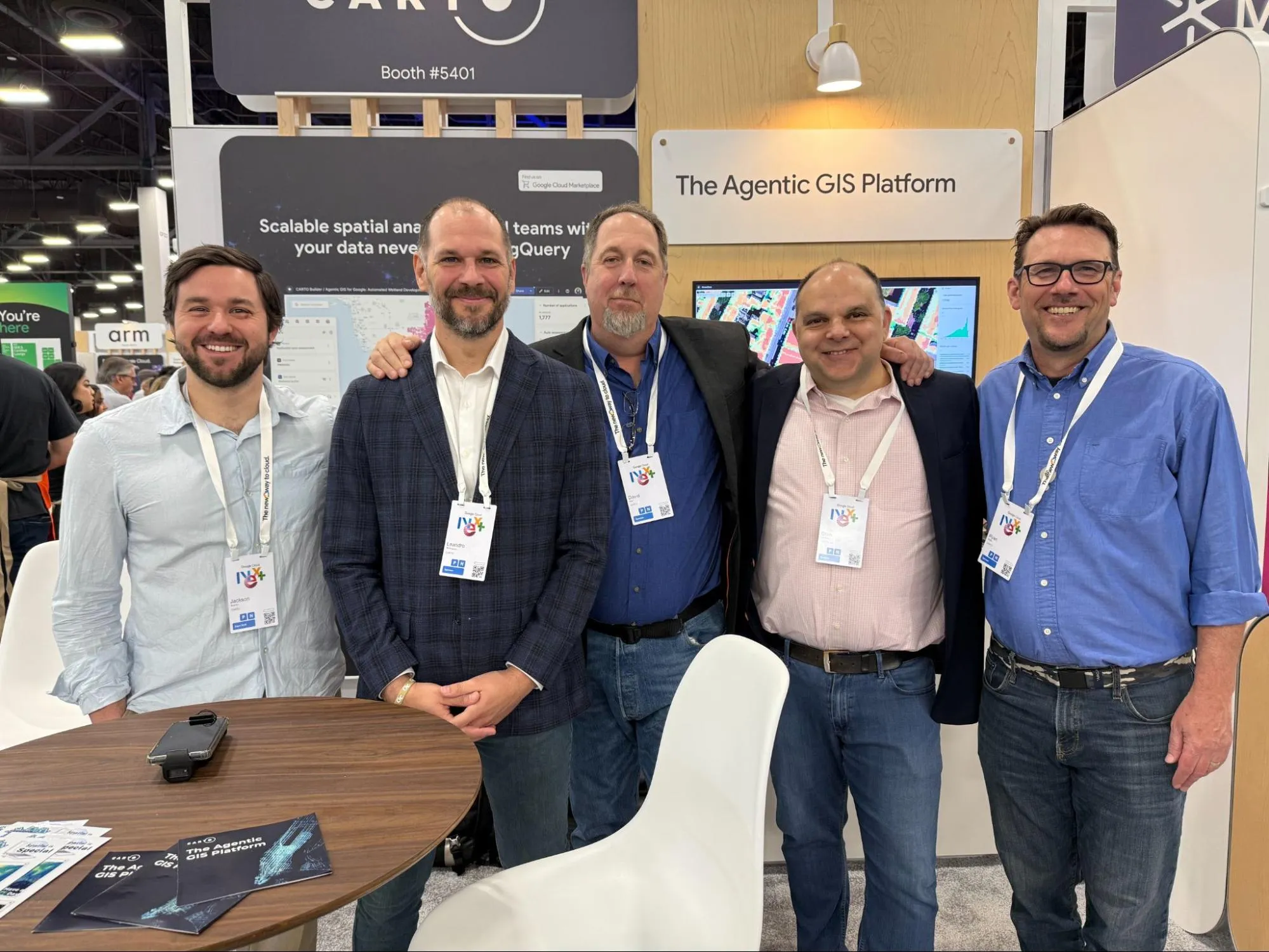 The CARTO team at the Expo at Google NEXT ‘26