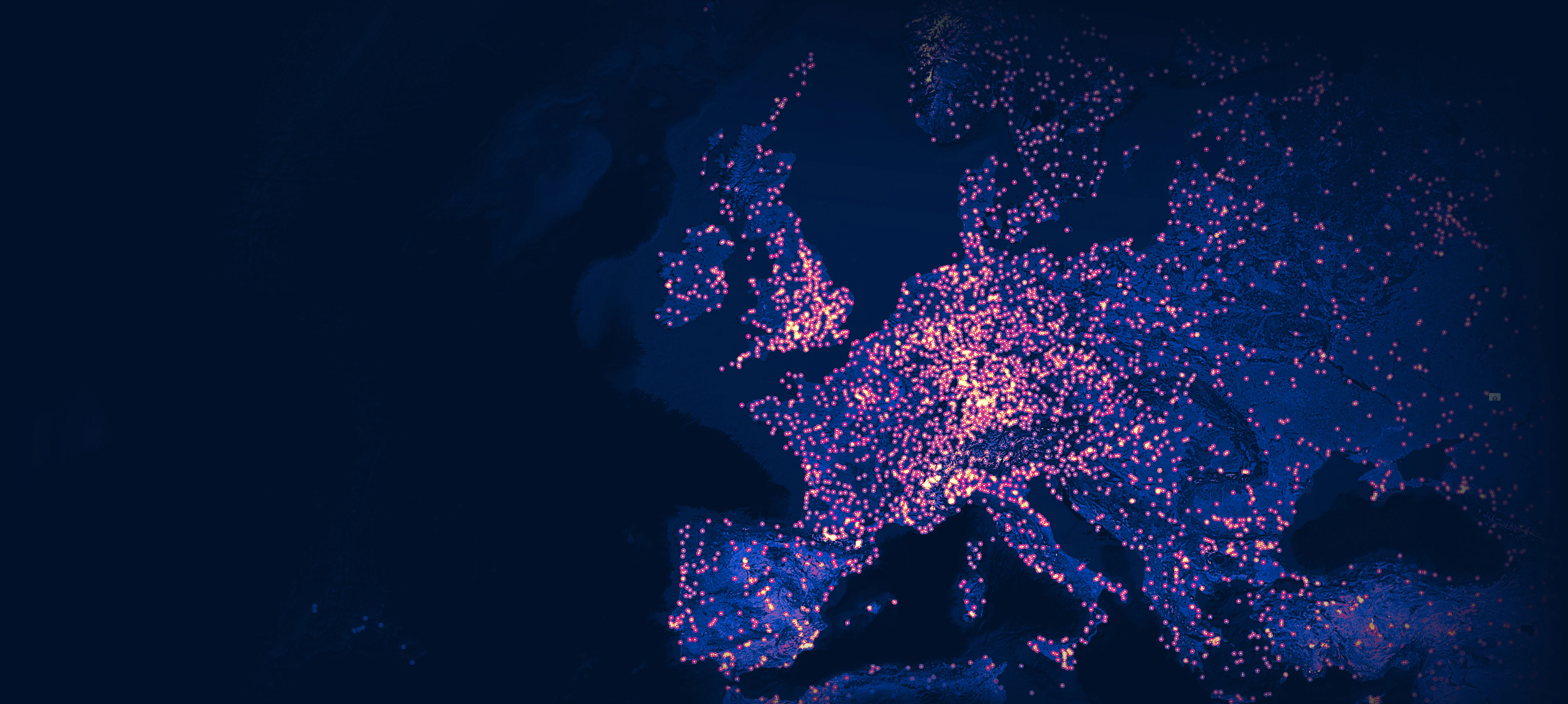 European geospatial map visualization