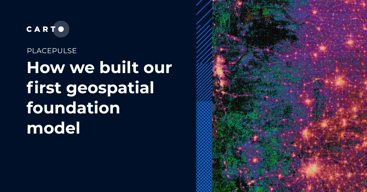 PlacePulse: How we built our first geospatial foundation model