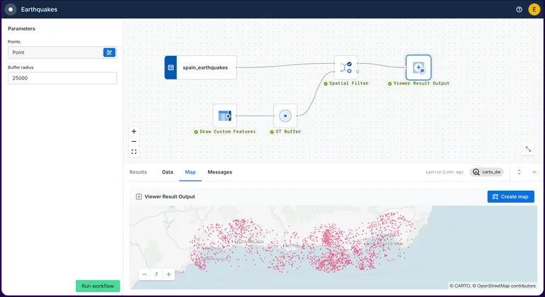 Viewer Mode in CARTO Workflows