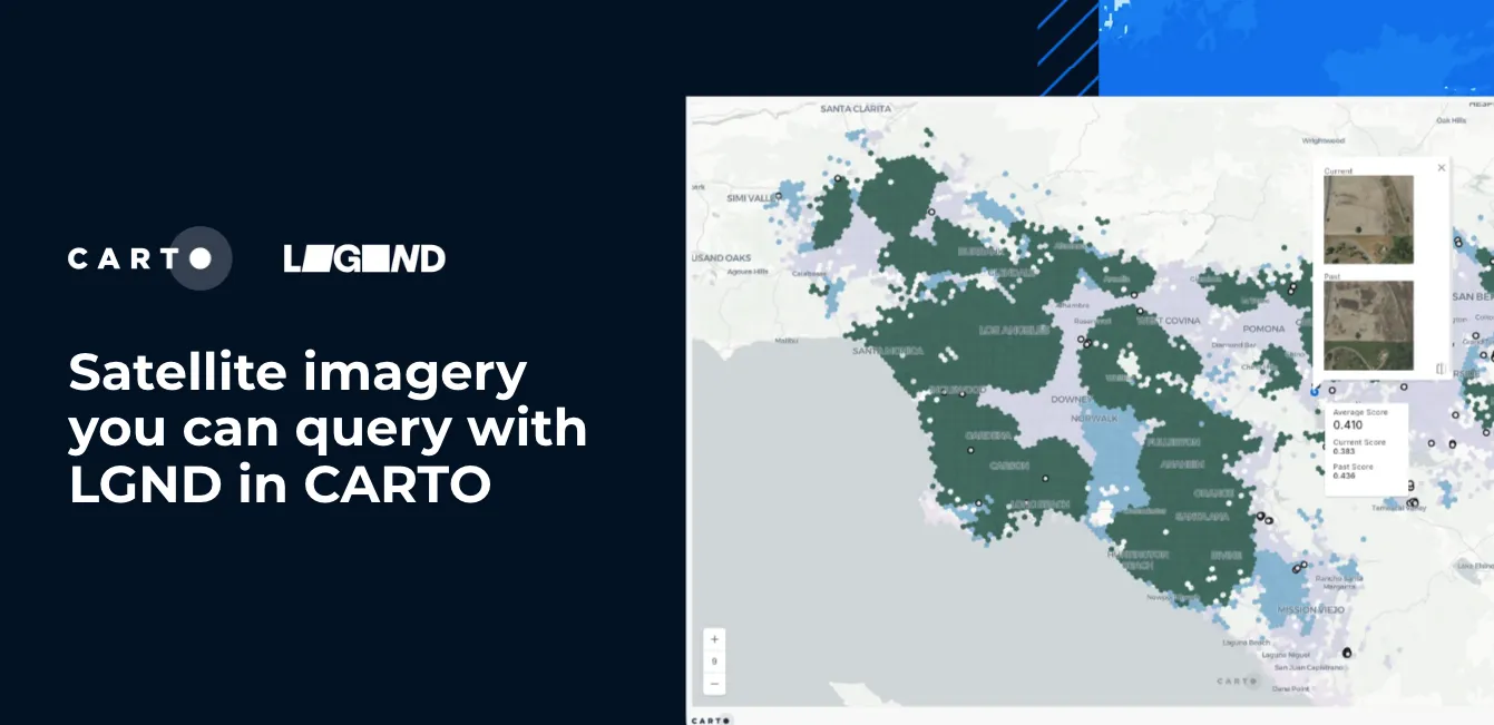 Satellite imagery you can query with LGND in CARTO