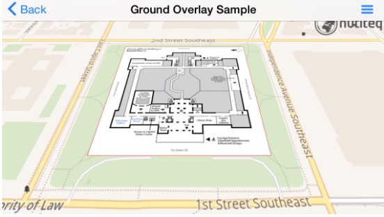 Example of mobile ground overlays