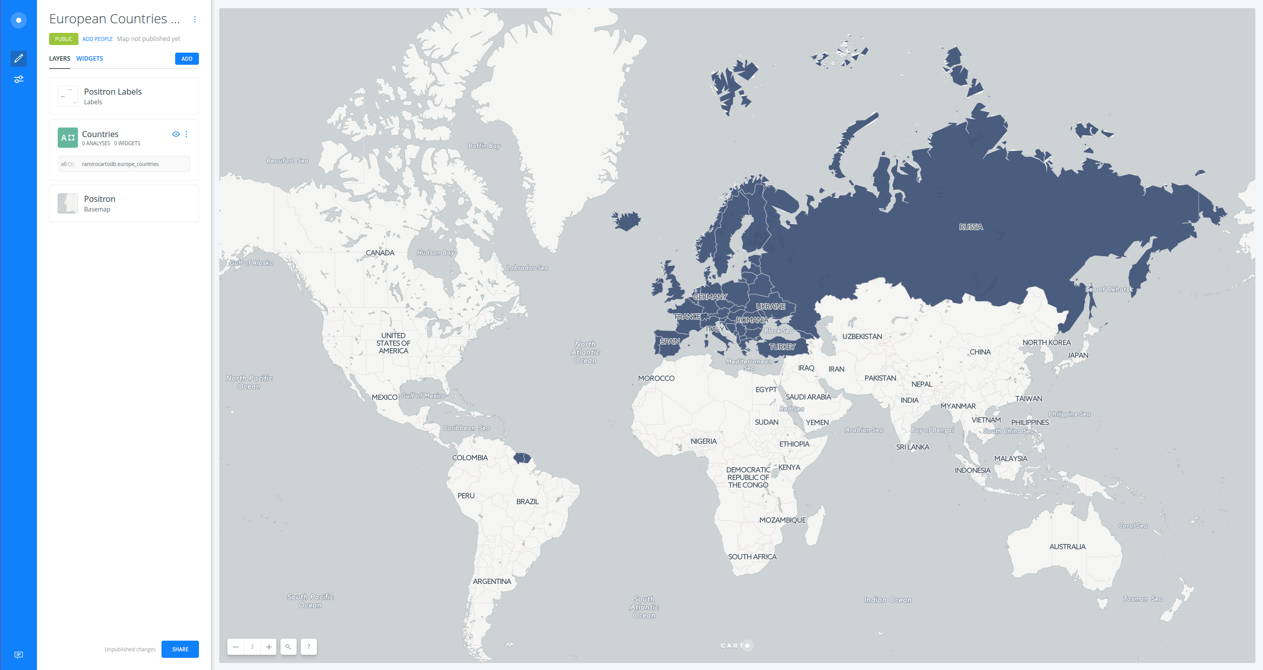 Cities and countries Cities and countries