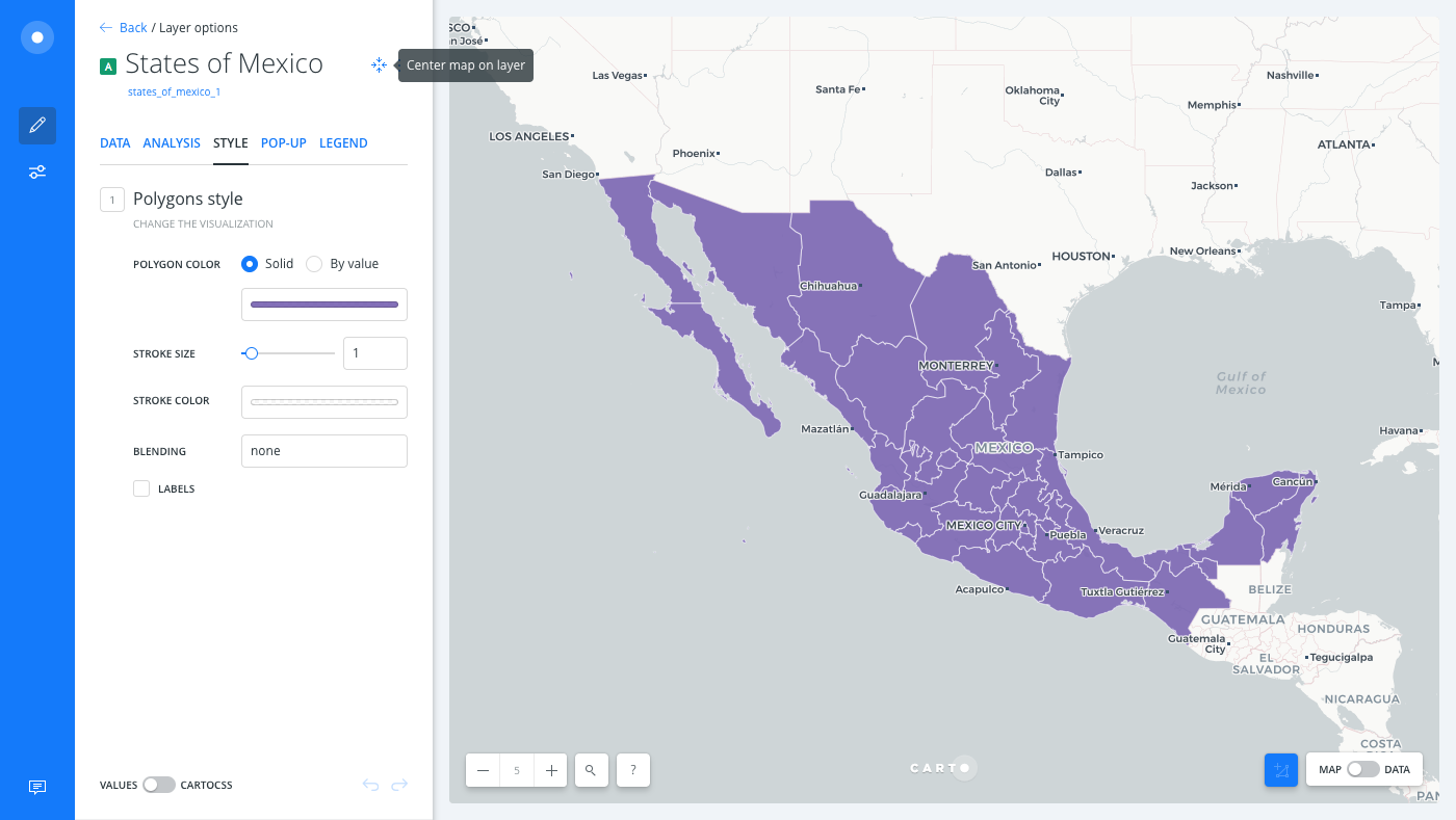 Admin regions of Mexico