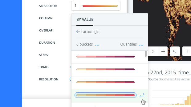 Reverse color scheme to show intensity