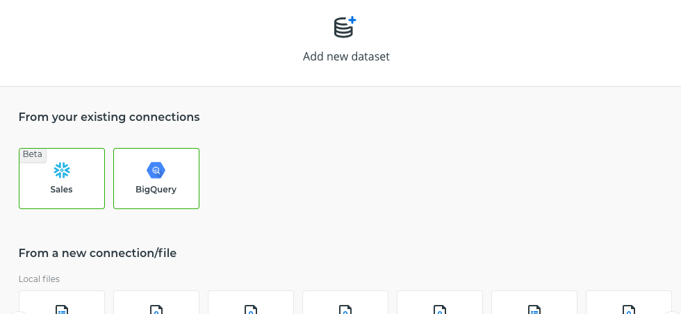 bigquery existing connection