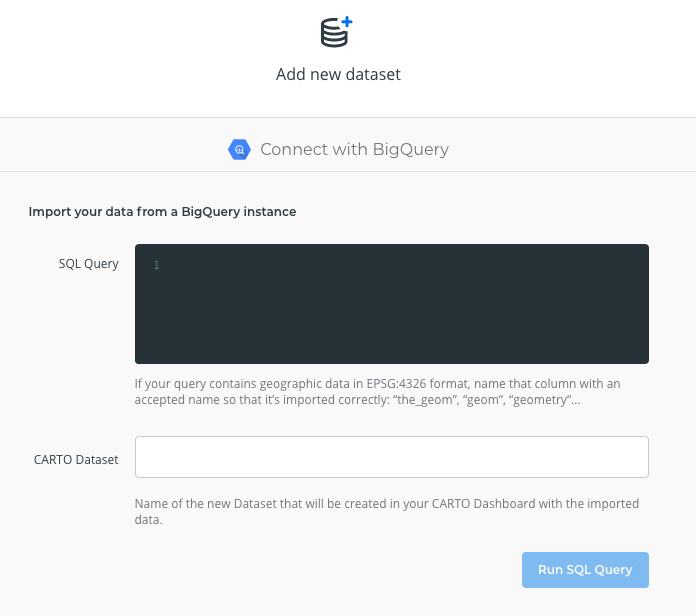 bigquery query dataset