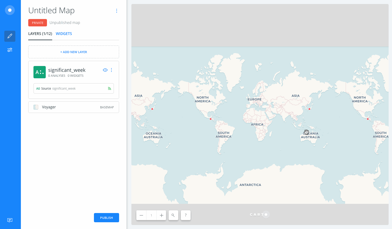 Accss sync options from a map layer