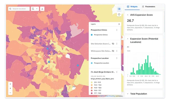 Medical Site Selection mobile