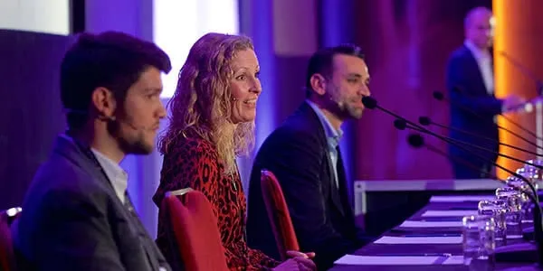 Photograph of presenters at Big Data Analytics Europe Summit