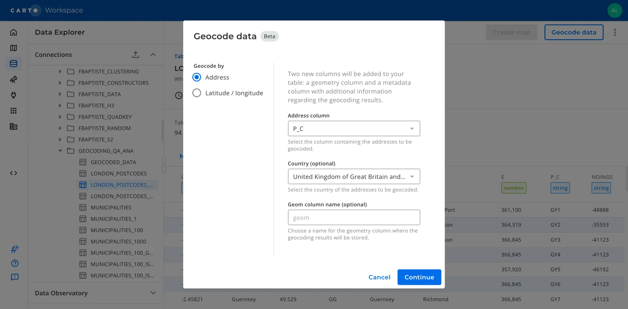 Geocoding