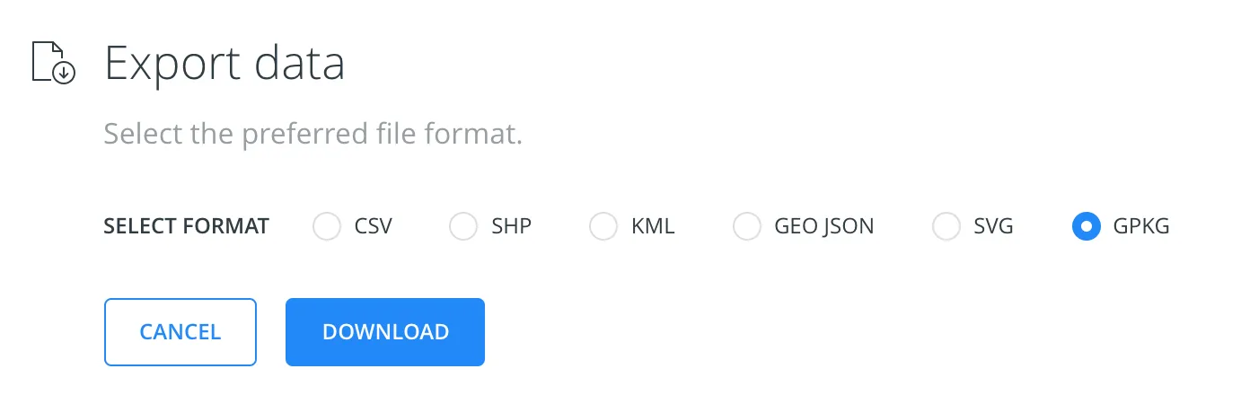 Download GPKG Layers