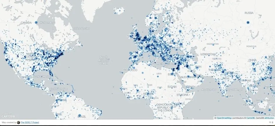 All GDELT on a Map