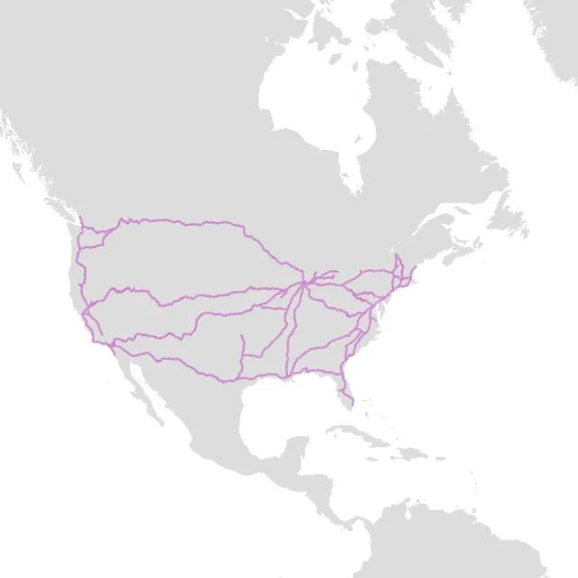 Amtrak Routes in filtered TWKB