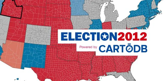 real time us election results map made by carto