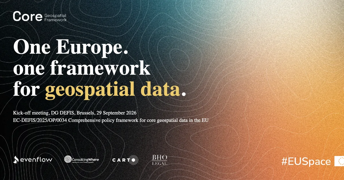 One Europe, one framework for geospatial data