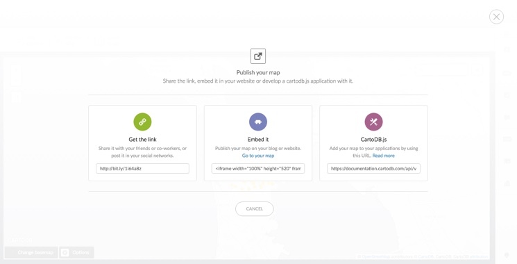How do I embed a map in my site/blog